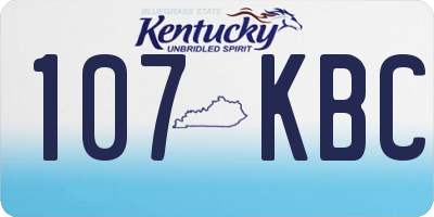 KY license plate 107KBC