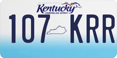 KY license plate 107KRR