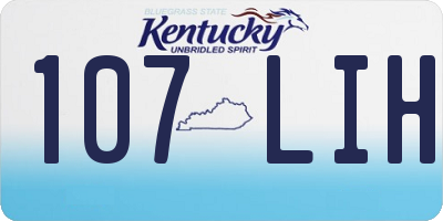 KY license plate 107LIH
