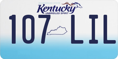 KY license plate 107LIL