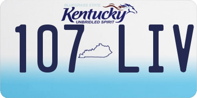 KY license plate 107LIV