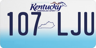 KY license plate 107LJU