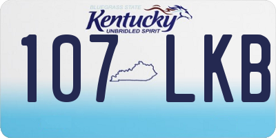KY license plate 107LKB