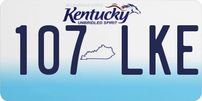 KY license plate 107LKE