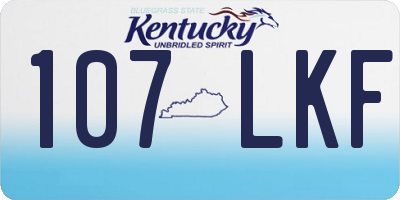 KY license plate 107LKF