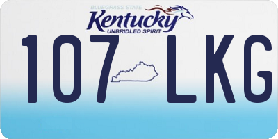 KY license plate 107LKG