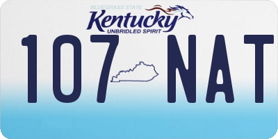 KY license plate 107NAT
