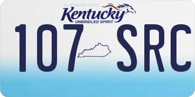KY license plate 107SRC