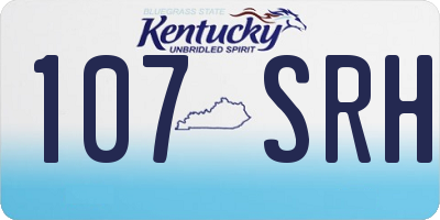 KY license plate 107SRH