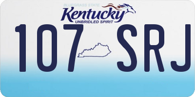 KY license plate 107SRJ