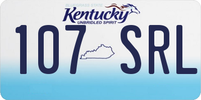 KY license plate 107SRL