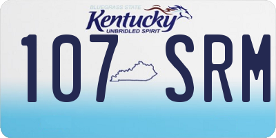 KY license plate 107SRM