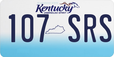 KY license plate 107SRS