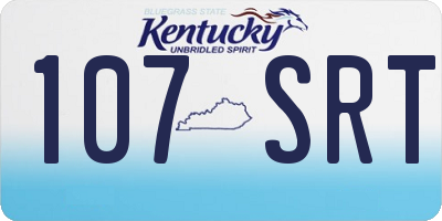 KY license plate 107SRT