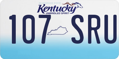 KY license plate 107SRU