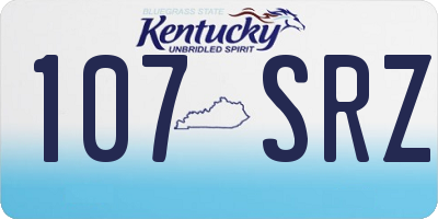 KY license plate 107SRZ