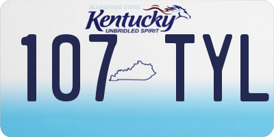 KY license plate 107TYL