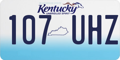 KY license plate 107UHZ