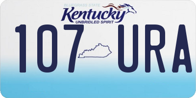 KY license plate 107URA