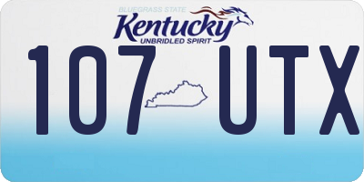 KY license plate 107UTX