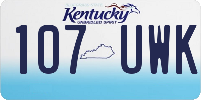 KY license plate 107UWK