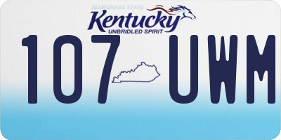 KY license plate 107UWM