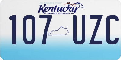 KY license plate 107UZC