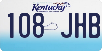 KY license plate 108JHB