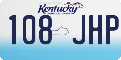 KY license plate 108JHP