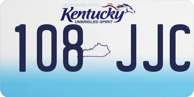 KY license plate 108JJC