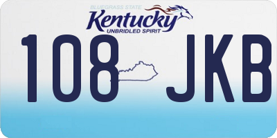 KY license plate 108JKB