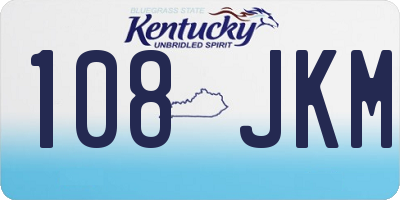 KY license plate 108JKM