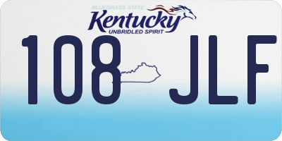 KY license plate 108JLF