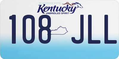 KY license plate 108JLL