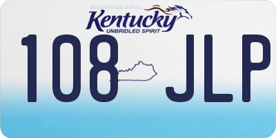 KY license plate 108JLP