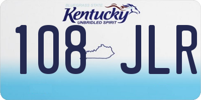 KY license plate 108JLR