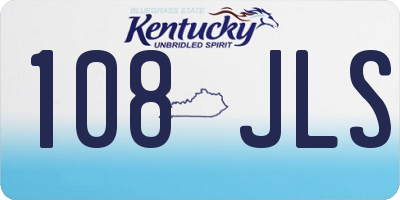 KY license plate 108JLS