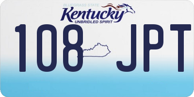 KY license plate 108JPT