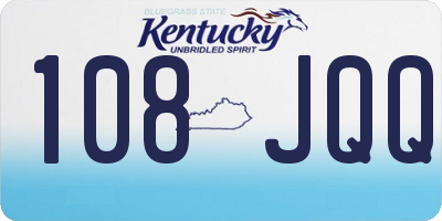KY license plate 108JQQ