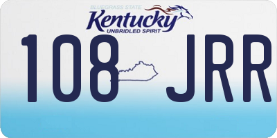 KY license plate 108JRR