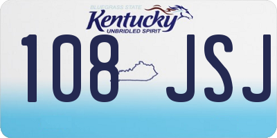KY license plate 108JSJ