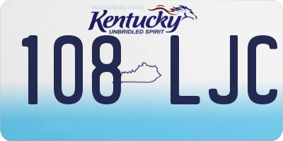 KY license plate 108LJC