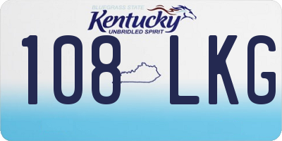 KY license plate 108LKG