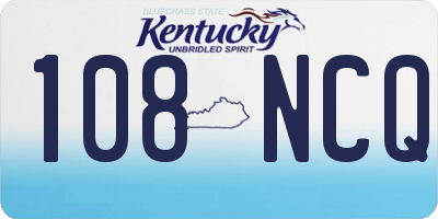 KY license plate 108NCQ