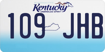 KY license plate 109JHB