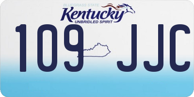 KY license plate 109JJC