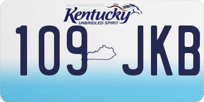 KY license plate 109JKB
