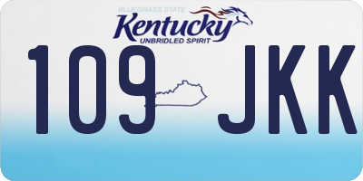 KY license plate 109JKK