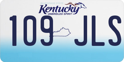 KY license plate 109JLS