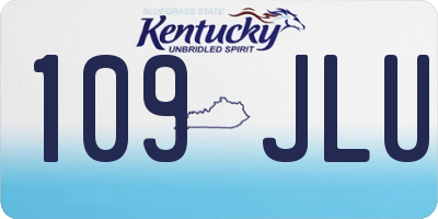 KY license plate 109JLU